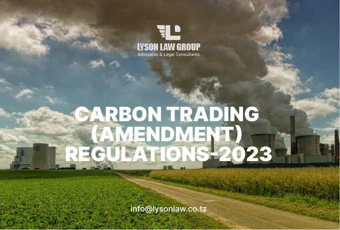 The Environmental Management ( Control and Management of Carbon Trading) (Amendment) Regulations G.N No. 721, 2023